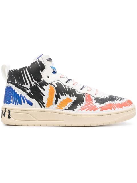 VEJA Veja V-15 Leather x Marni Black Multi (Women's)