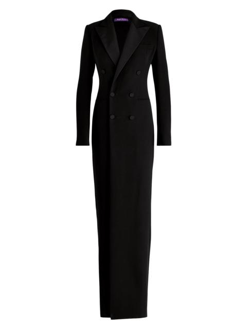 Ralph Lauren Women's Kristian Silk Tuxedo Dress - Black