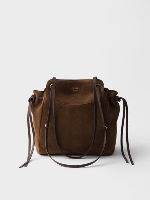 Prada Prada Carry medium suede tote bag