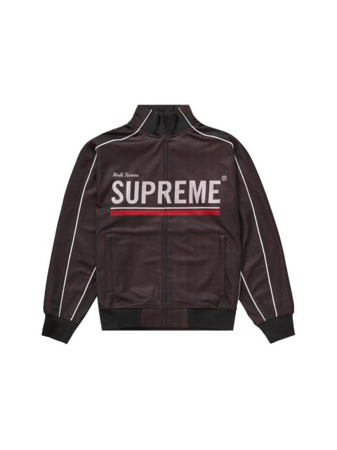 Supreme Supreme World Famous Jacquard Track Jacket Black