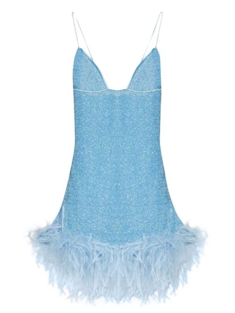 Oséree Lumière Plumage mini dress