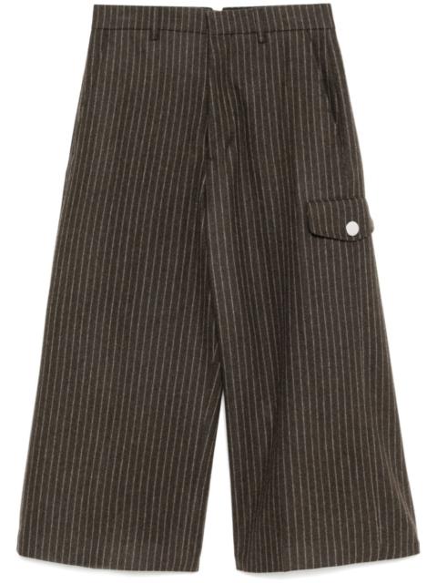 AMI Paris striped cropped trouser