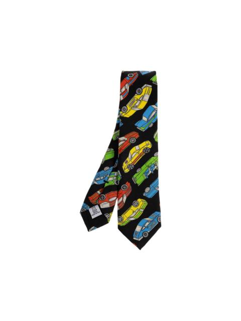 Moschino car print tie