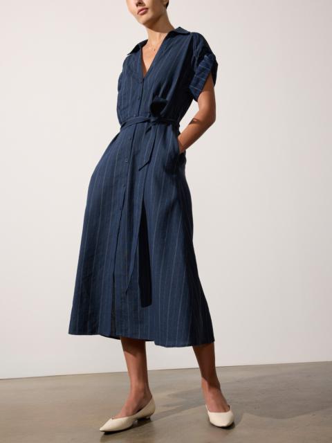 BROCHU WALKER The Fia Belted Stripe Dress