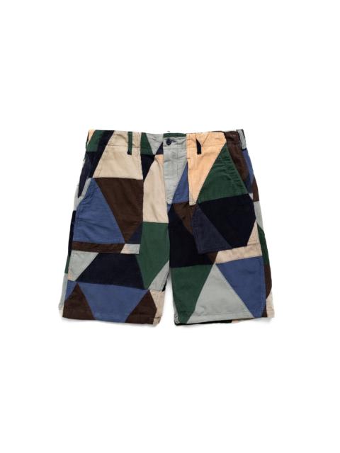 Engineered Garments Fatigue Short Multi Color Triangle Corduroy Patchwork