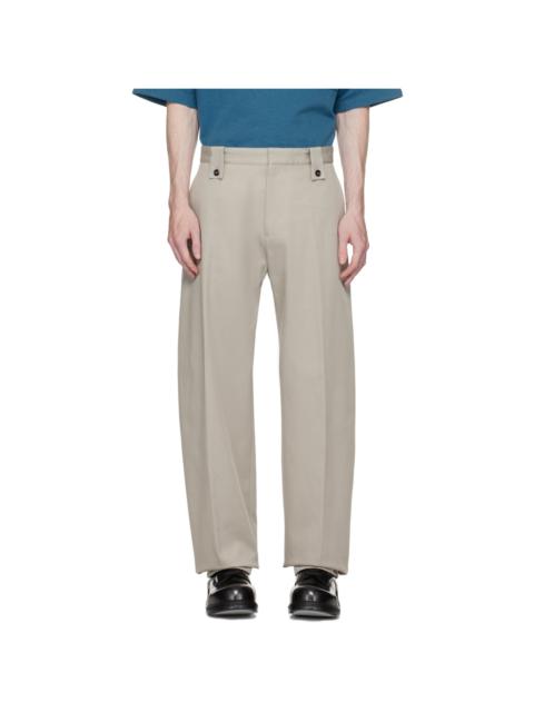 Gray Three-Pocket Trousers