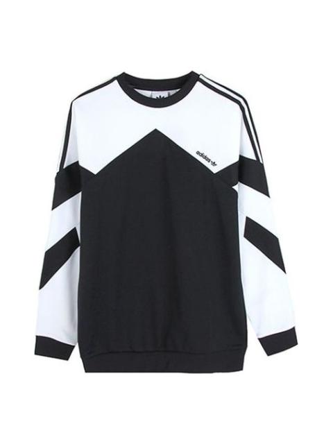 adidas originals Palmeston Crew Round Neck Long Sleeves Black DJ3455