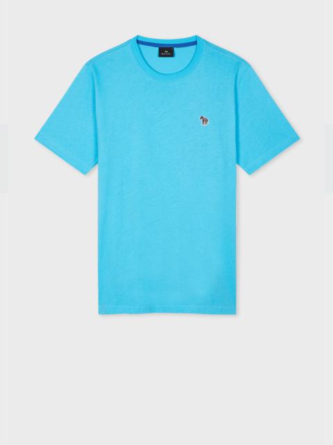 Paul Smith Bright Blue Organic Cotton Zebra Logo T-Shirt