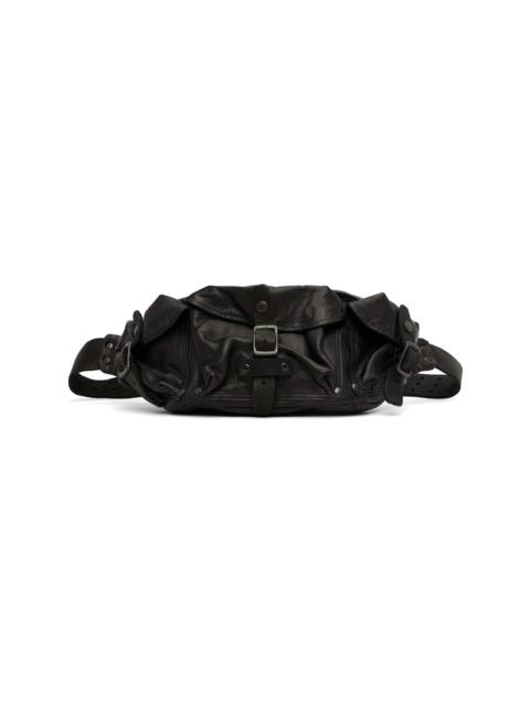 Yohji Yamamoto Black Japan Shoulder 3Pin Body Belt Bag