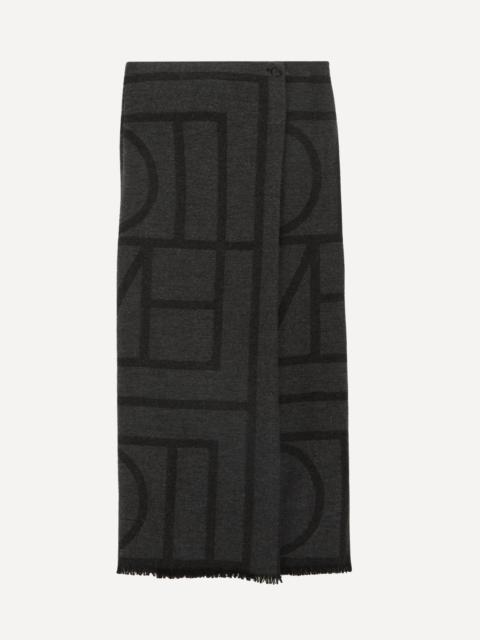 Totême Wool Monogram Sarong