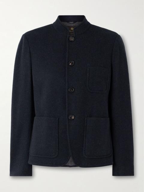 Loro Piana Mini Spagna cashmere-blend jacket Navy