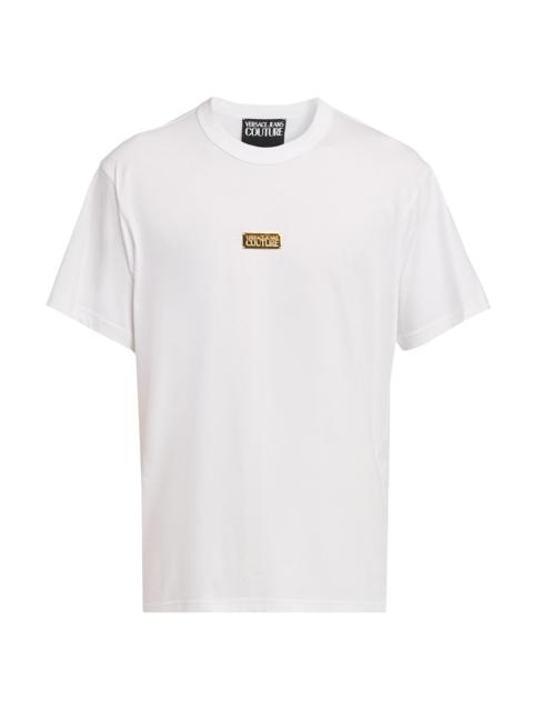 VERSACE JEANS COUTURE Men's Logo Hardware T-Shirt - White Gold