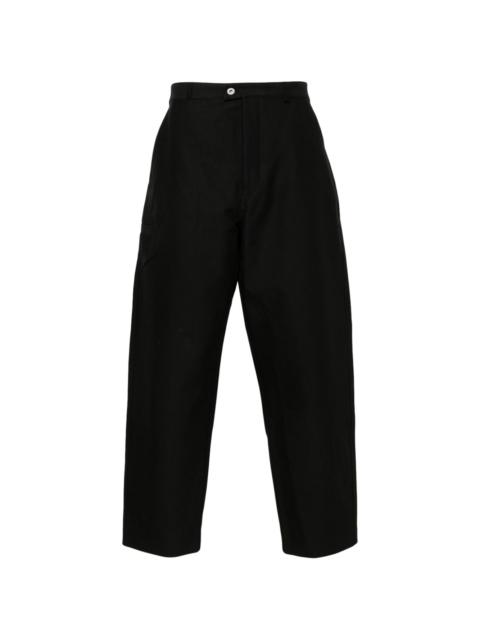 tapered-leg trousers