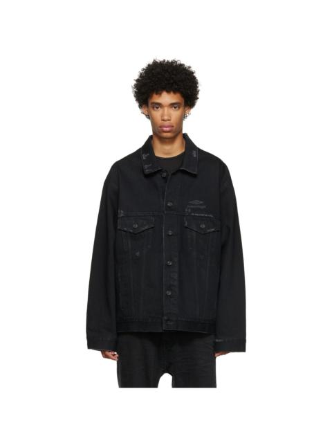 BALENCIAGA 3b 스포츠 아이콘 큰 맞는 재킷