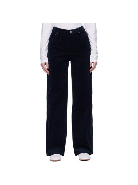 A.P.C. Navy Elizabeth Trousers