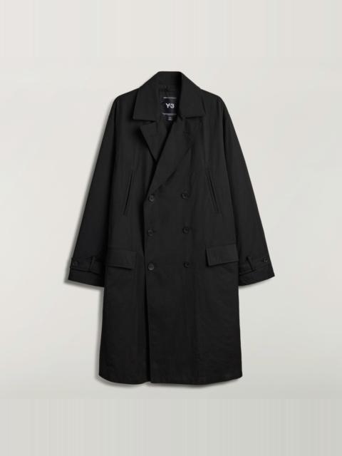 Y-3 Y-3 SPUN NYLON CABBAN COAT