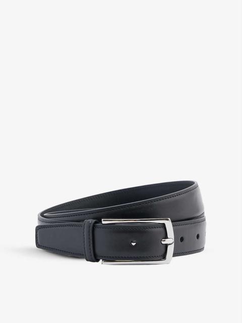 Ralph Lauren Silver-tone buckle leather belt