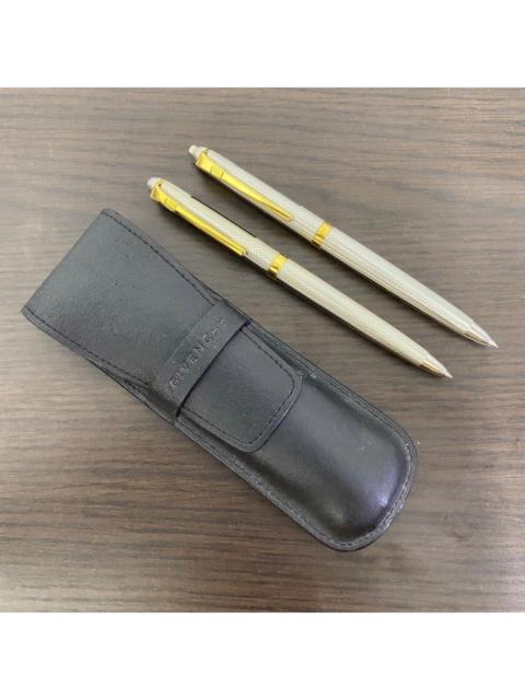 Givenchy Givenchy Vintage Pen & Mechanical Pencil Set + Leather Case