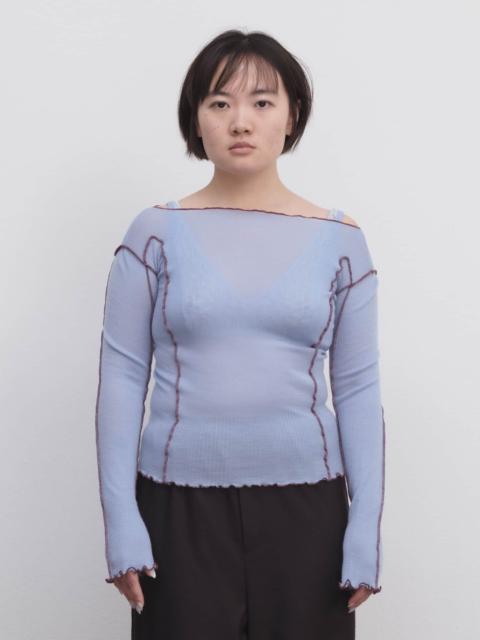 BASERANGE Omato Long Sleeve Tee - Fine Wool Rib