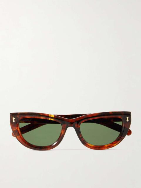 GUCCI Cat-eye tortoiseshell acetate sunglasses