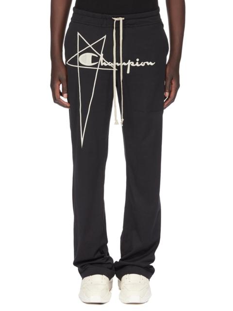 Rick Owens + Champion Dietrich Logo-Embroidered Organic Cotton-Jersey Sweatpants