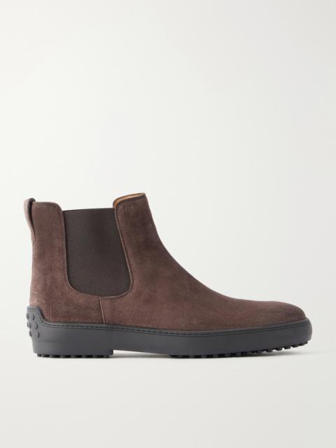 Tod's Winter Gommino Suede Chelsea Boots