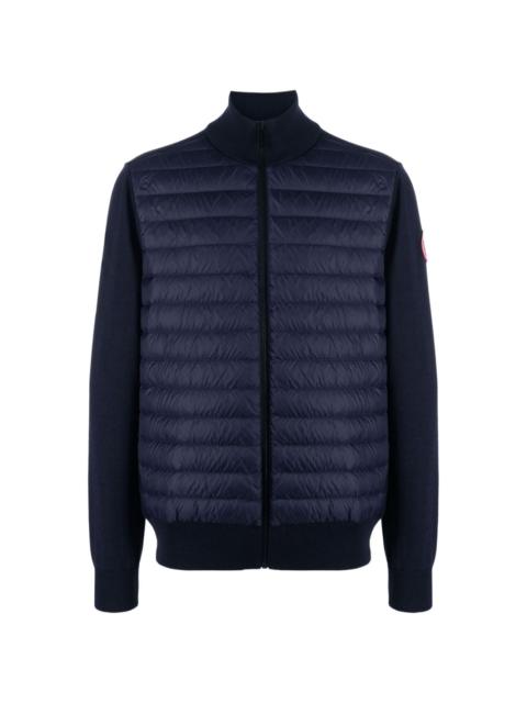 Canada Goose HyBridgeÂ® panelled knitted jacket