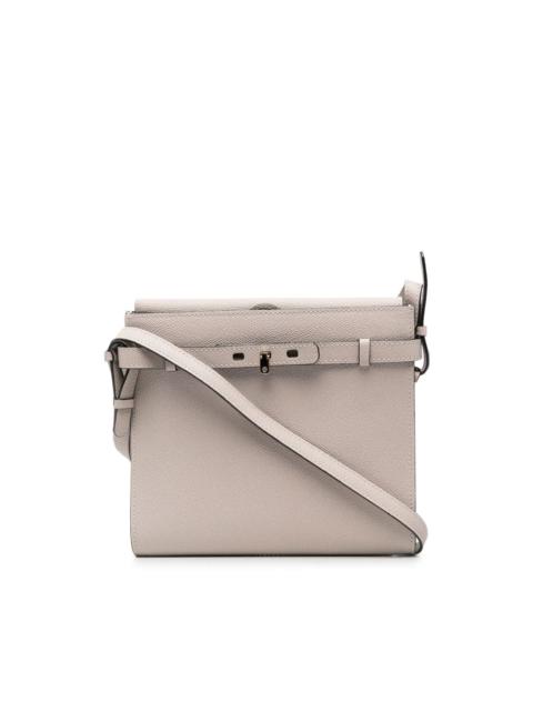 Valextra grained-leather crossbody bag