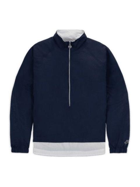 Nike Nike Air x Kim Jones Double-Sided Windproof Reflective Logo Jacket Unisex Blue/White DC9985-100