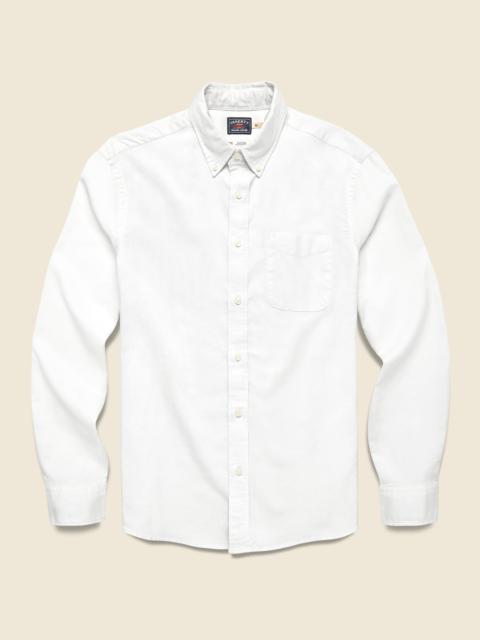 FAHERTY Supima Oxford Shirt - Pure White