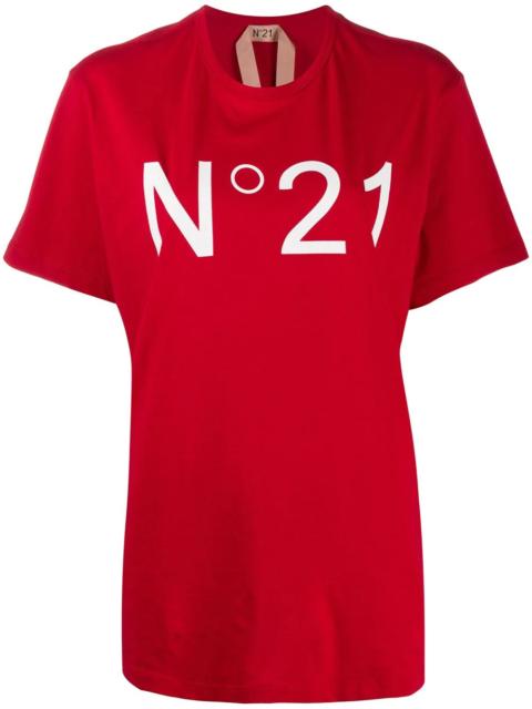 N°21 oversized logo print T-shirt