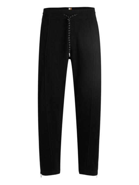BOSS seam-detail trousers