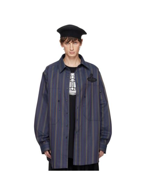 Vivienne Westwood Navy Striped Overshirt