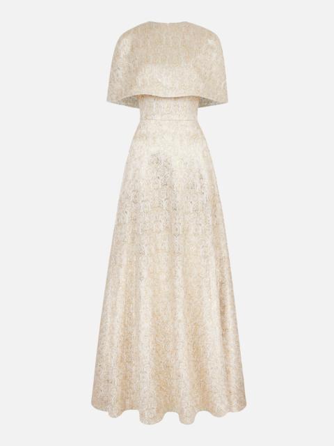 EMILIA WICKSTEAD Lucretia Dress in Gold Metallic Jacquard