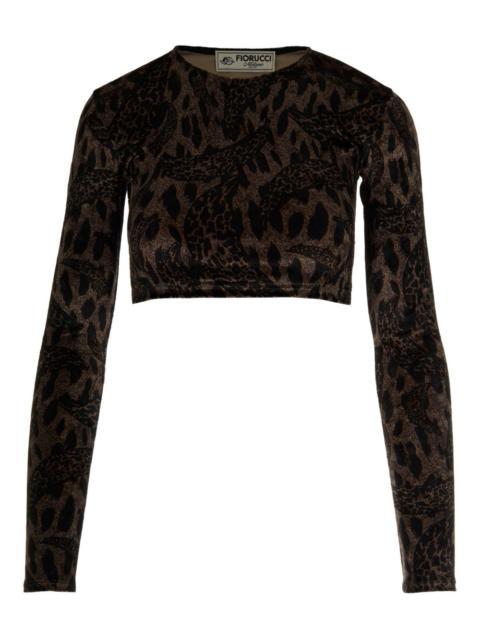 FIORUCCI leopard-print long-sleeves top