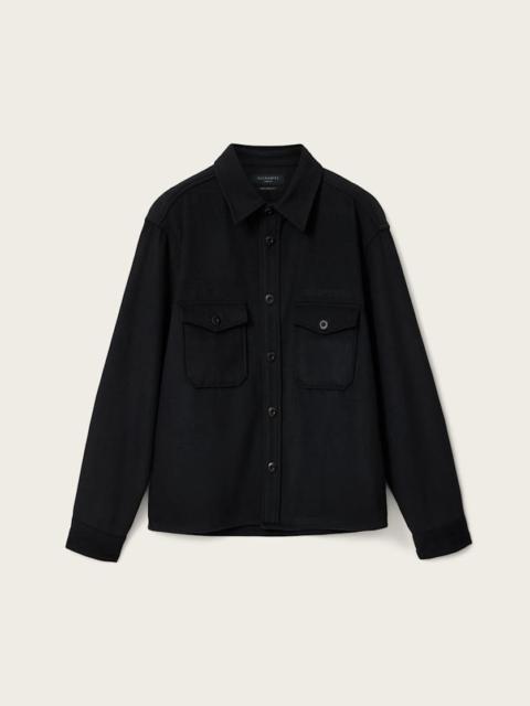 ALLSAINTS PALERMO LONG SLEEVE EMBROIDERED SHIRT