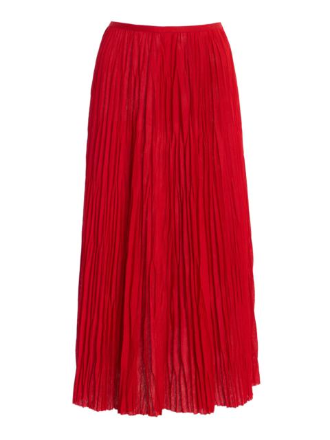 Proenza Schouler Rosalyn Pleated Jersey Skirt red