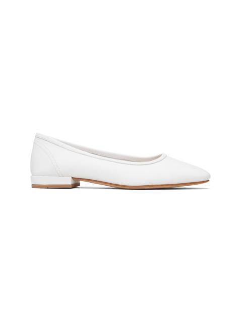 MARYAM NASSIR ZADEH White Serafina Ballerina Flats