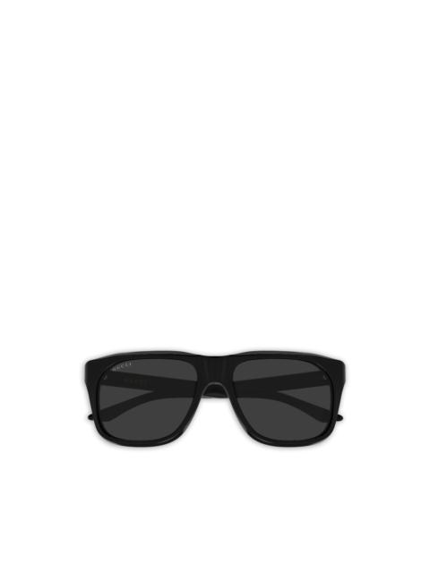 GUCCI logo rectangle-frame sunglasses
