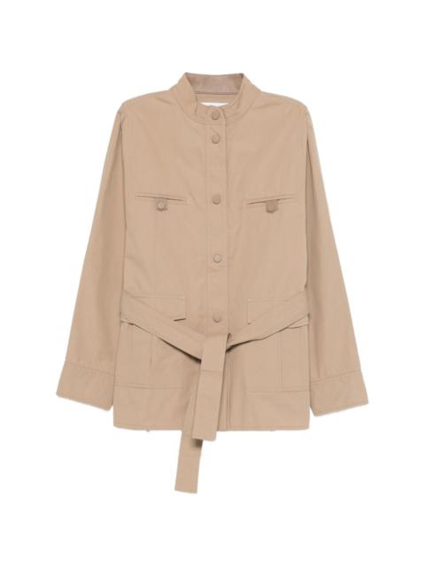 Yves Salomon button-up belted coat