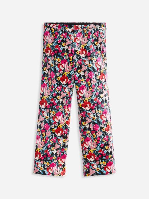 Lanvin STRAIGHT PANTS WITH TULIP PRINT