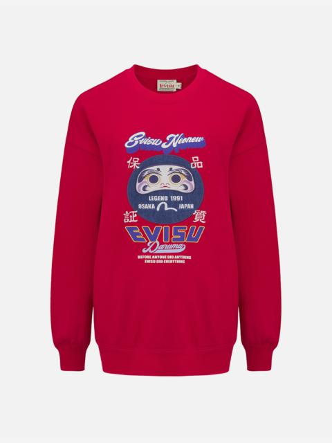 EVISU DARUMA PATCHWORK SWEATSHIRT