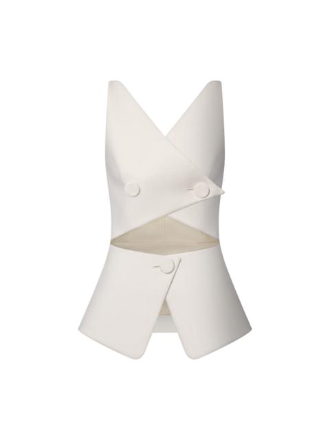 Louis Vuitton Cut-Out Waistcoat Top