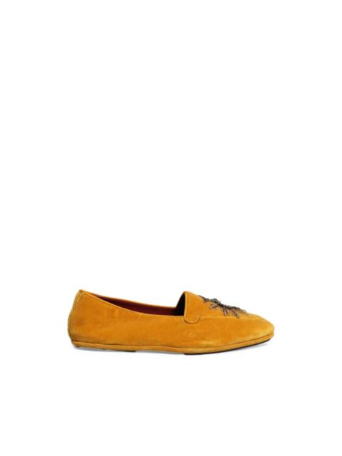 Dolce & Gabbana Sacred Heart velvet loafers