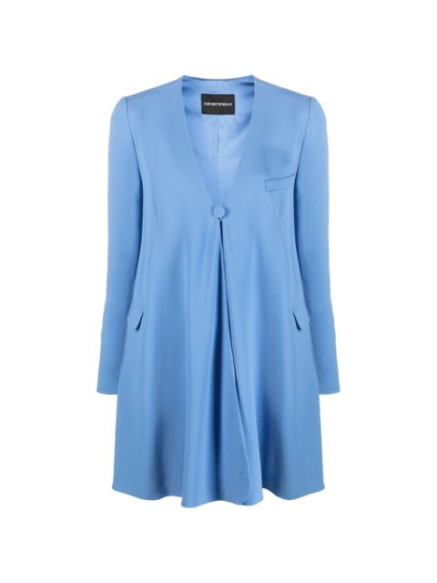 single-breasted oversized blazer