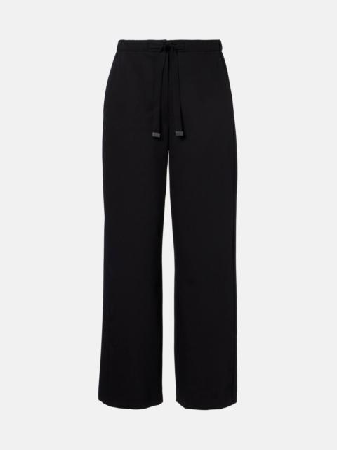'S Max Mara Argenta virgin wool crêpe wide-leg pants