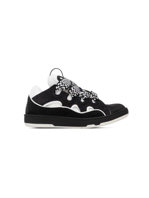 Lanvin Black & White Curb Sneakers