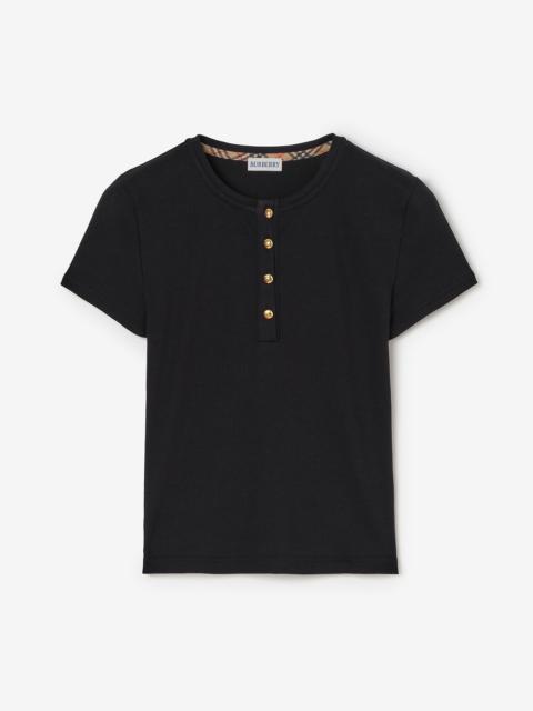 Burberry Cropped Cotton T-shirt
