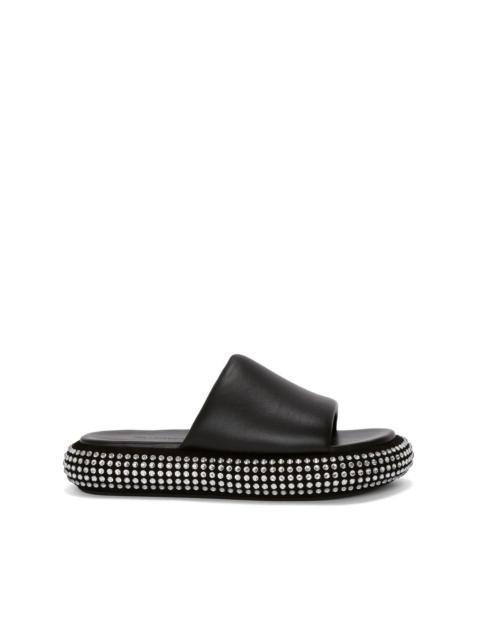 JW Anderson crystal bumper-tube platform sandals