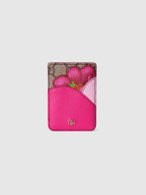 GUCCI Floral card case with Double G